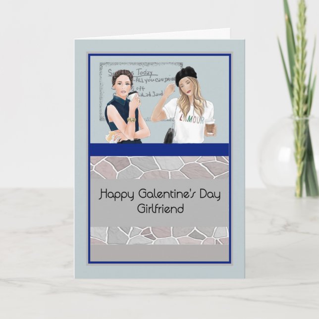 Cartão de Dia de Galentine para Namorada especial (Frente)