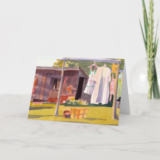 Cartão de dia de lavandaria (Frente)