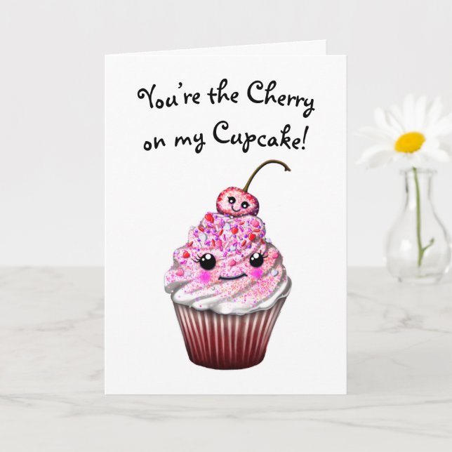 Cartão de Dia de Namorados Feliz (Planta pequena)