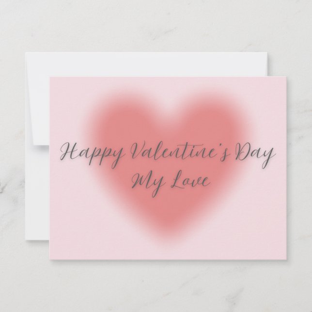 Cartão de dia de Namorados plano (Frente)