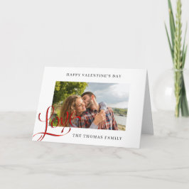 Cartão de dia de os namorados com Caligrafia de Am