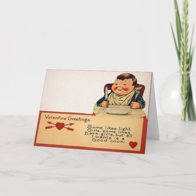 Cartão de Dia de os namorados Cook (Frente)
