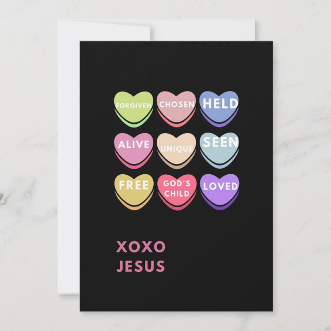 Cartão de Dia de os namorados Cristão (Frente)