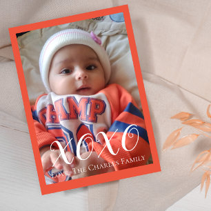 Cartão de Dia de os namorados de Fotografia XOXO