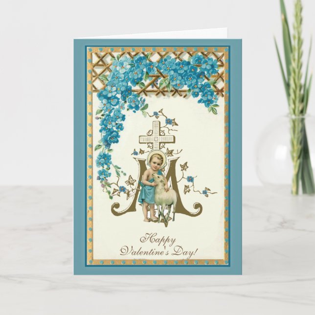 Cartão de Dia de os namorados de Jesus Religioso (Frente)