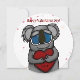 Cartão de Dia de os namorados de Urso Koala