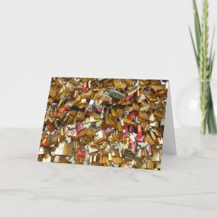 Cartão de Dia de os namorados do Love Locks