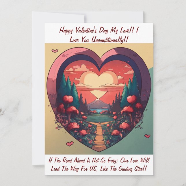 Cartão de Dia de os namorados exclusivo: Expresse  (Frente)