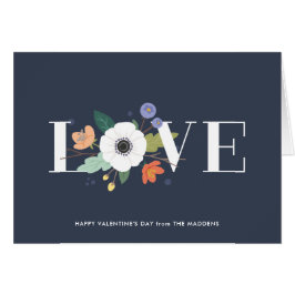 Cartão de Dia de os namorados Floral de Amor - Mei