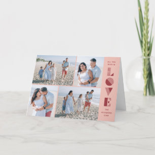 Cartão de Dia de os namorados Geo Love 4-Photo - P