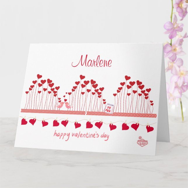 Cartão de Dia de os namorados Las Vegas (Orquídea)