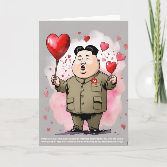 Cartão de Dia de os namorados Líder Supremo (Frente)