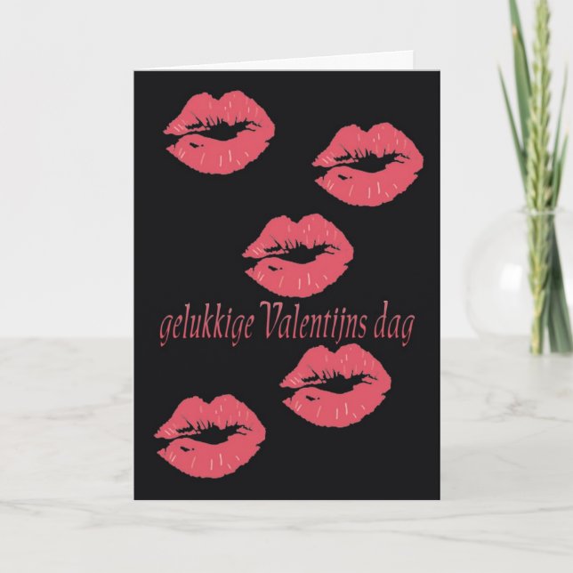 Cartão de Dia de os namorados neerlandês (Frente)