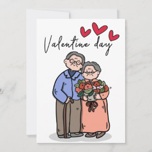 Cartão de Dia de os namorados Romântico para Casai