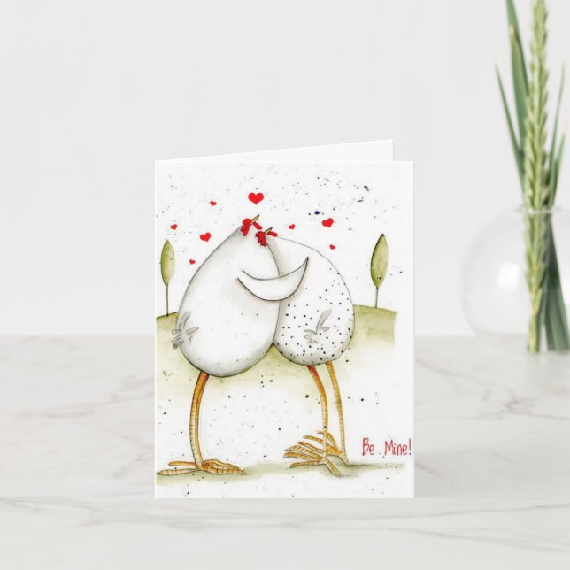 Cartão de dia de os namorados - Seja Meu! (Frente)