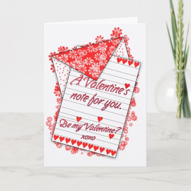 Cartão De dia de os namorados, Ser Meu Namorados? (Frente)