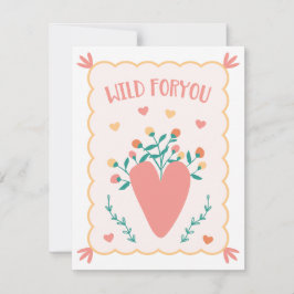 Cartão de Dia de os namorados "Wild For You"