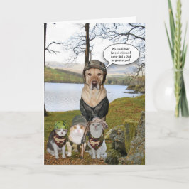 Cartão de Dia de os pais Cachorro/Laboratório Engr