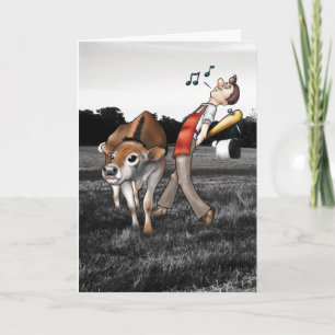 Cartão de dia de os pais com CARNE!