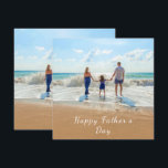 Cartão de Dia de os pais de Fotografia Personaliza<br><div class="desc">Dia de os pais Feliz - Foto e Texto Personalizados - Único seu próprio Design - Família Personalizada/Amigos ou Presente Pessoal - Adicionar seu Texto e Foto - Redimensionar e mover ou remover e adicionar elementos / imagem com a ferramenta de personalização!</div>