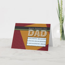 Cartão de Dia de os pais de Modelo de Foto