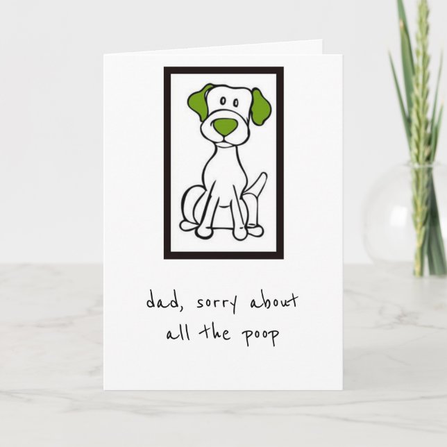 Cartão de dia de os pais - Do Cachorro - Labrador (Frente)