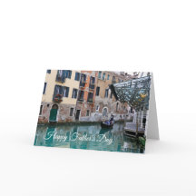 Cartão de Dia de os pais do Canal de Veneza