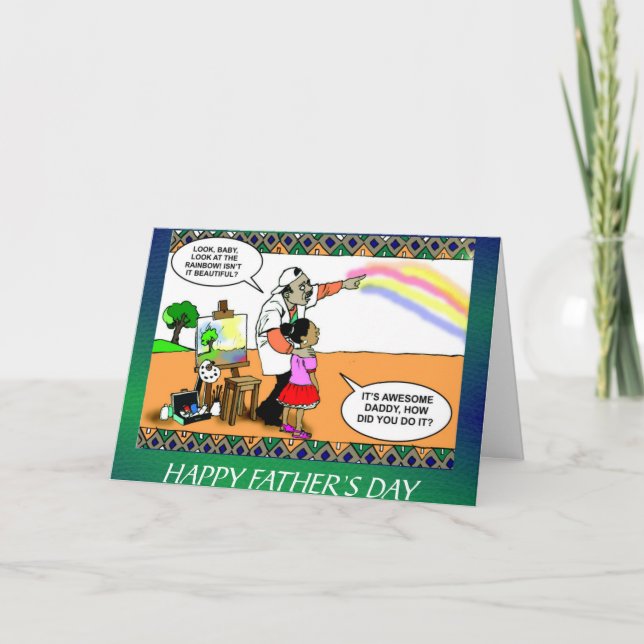 Cartão de Dia de os pais engraçado (Frente)