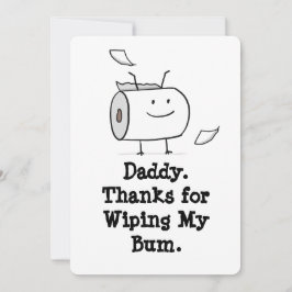 Cartão de Dia de os pais Engraçado do Bebê