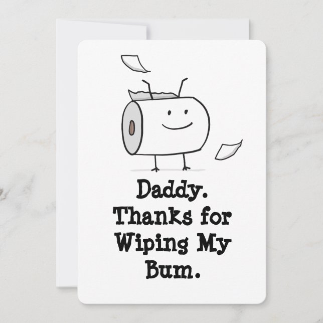 Cartão de Dia de os pais Engraçado do Bebê (Frente)