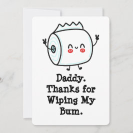 Cartão de Dia de os pais Engraçado do Bebê