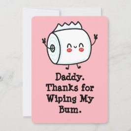 Cartão de Dia de os pais Engraçado do Bebê