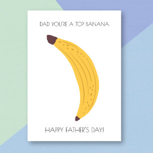 Cartão de Dia de os pais Funny Banana