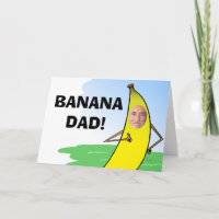 Cartão de Dia de os pais Funny Banana, Inserir Fot