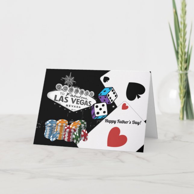 Cartão de Dia de os pais Las Vegas (Frente)