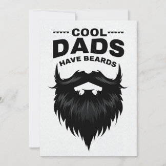 Cartão de Dia de os pais Monocromático Minimalista