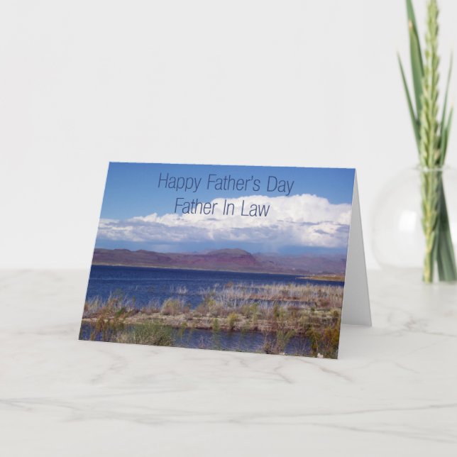 Cartão De dia de os pais Para O Pai Na Lei (Frente)