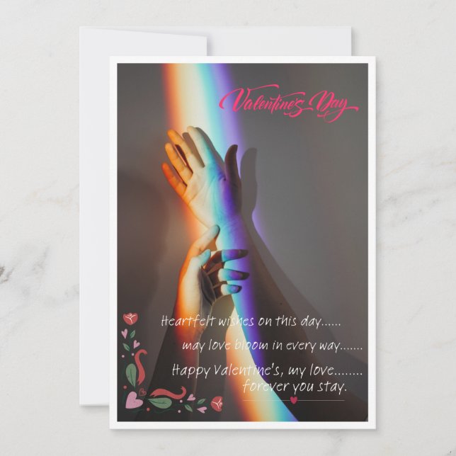 cartão de dia de romance (Frente)