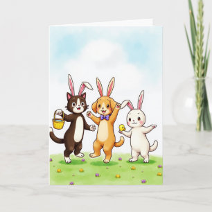 Cartão de Dia Divertido de Amigos da Primavera