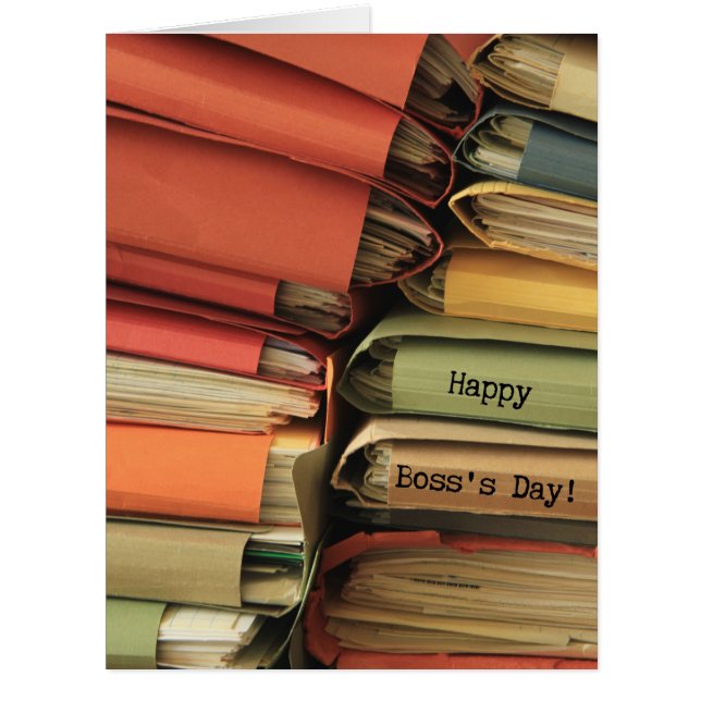 Cartão de Dia do Chefe (Frente)