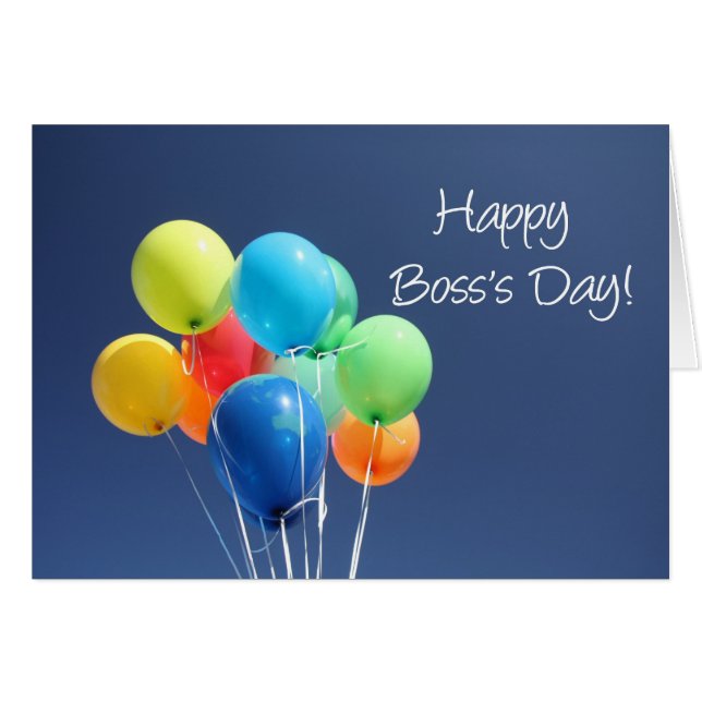 Cartão de Dia do Chefe (Frente horizontal)