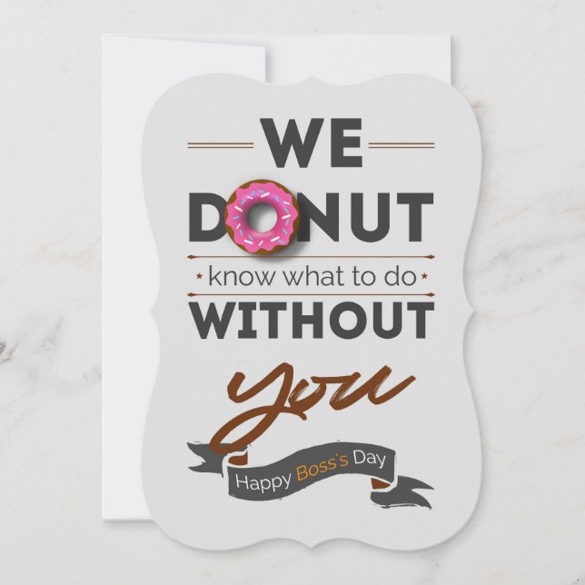 Cartão de Dia do Chefe Feliz (Frente)