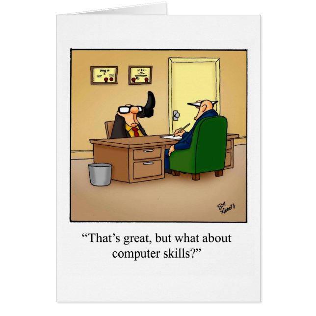 Cartão de Dia do Chefe Nacional Engraçado "Especti (Frente)