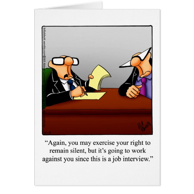 Cartão de Dia do Chefe Nacional Engraçado "Especti (Frente)