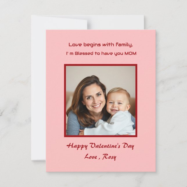 Cartão de Dia do Namorados Adorável para Crianças (Frente)