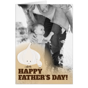 Cartão de Dia do Pai com Foto em Alho