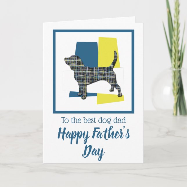 Cartão de Dia do Pai do Cachorro Cachorro Cachorro (Frente)