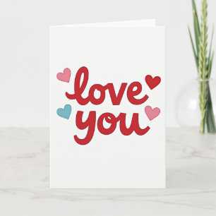 Cartão de Dia dos Namorados Amor Você