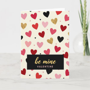 Cartão de Dia dos Namorados Be Mine Vermelho