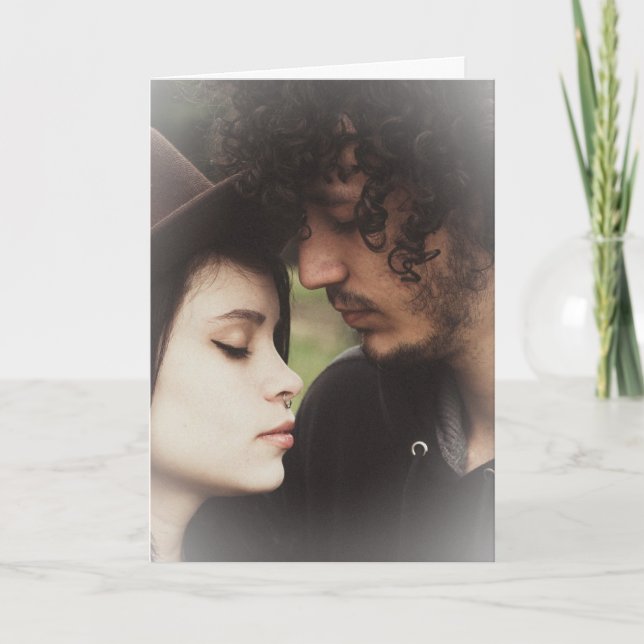 Cartão de Dia dos Namorados com Foto Personalizada (Frente)